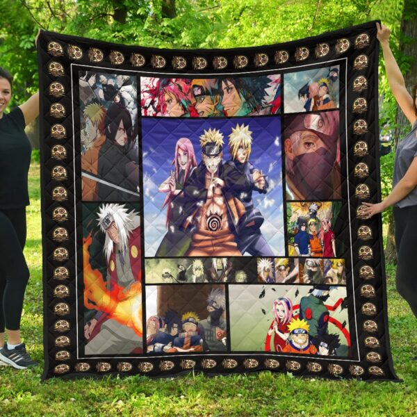 Team 7 Jiraiya Naruto  Premium Quilt Blanket Anime Home Decor Custom For Fans