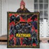 The Bat Man Premium Quilt Blanket Movie Home Decor Custom For Fans 3