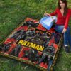 The Bat Man Premium Quilt Blanket Movie Home Decor Custom For Fans 9