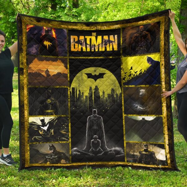 The Bat Man Premium Quilt Blanket Movie Home Decor Custom For Fans