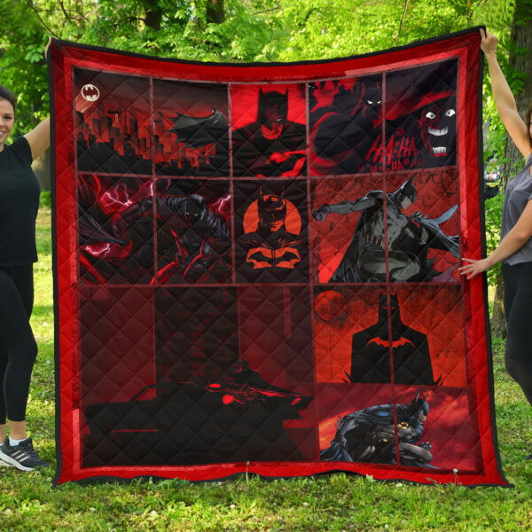 The Bat Man Premium Quilt Blanket Movie Home Decor Custom For Fans