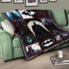 The Bat Man Premium Quilt Blanket Movie Home Decor Custom For Fans 17