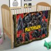 The Bat Man Premium Quilt Blanket Movie Home Decor Custom For Fans 21