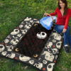 The Nightmare Before Christmas Cartoon Jack Oogie Head Patterns Premium Quilt Blanket 9