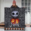 The Nightmare Before Christmas Cartoon Premium Quilt | Baby Jack Skellington Pumpkin Patterns Quilt Blanket 3