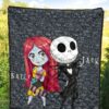 The Nightmare Before Christmas Cartoon Premium Quilt - Cartoon Cute Sally And Jack Skellington Quilt Blanket 5