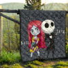 The Nightmare Before Christmas Cartoon Premium Quilt - Cartoon Cute Sally And Jack Skellington Quilt Blanket 13