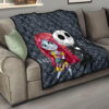 The Nightmare Before Christmas Cartoon Premium Quilt - Cartoon Cute Sally And Jack Skellington Quilt Blanket 15