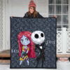 The Nightmare Before Christmas Cartoon Premium Quilt - Cartoon Cute Sally And Jack Skellington Quilt Blanket 3