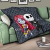 The Nightmare Before Christmas Cartoon Premium Quilt - Cartoon Cute Sally And Jack Skellington Quilt Blanket 17