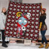 The Nightmare Before Christmas Cartoon Premium Quilt | Cute Sally Face Chibi Jack Sally Couple Quilt Blanket 1