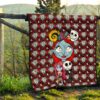 The Nightmare Before Christmas Cartoon Premium Quilt | Cute Sally Face Chibi Jack Sally Couple Quilt Blanket 13