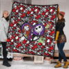 The Nightmare Before Christmas Cartoon Premium Quilt | Jack And Sally Broken Heart Villains Oogie Lock Sock Barrel Quilt Blanket 1