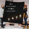 The Nightmare Before Christmas Cartoon Premium Quilt | Jack Lock Shock And Barrel Minimal Body Quilt Blanket 1