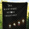 The Nightmare Before Christmas Cartoon Premium Quilt | Jack Lock Shock And Barrel Minimal Body Quilt Blanket 5