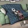 The Nightmare Before Christmas Cartoon Premium Quilt | Jack Love Sally Hug House Patterns Quilt Blanket 17