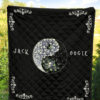 The Nightmare Before Christmas Cartoon Premium Quilt | Multiple Jack Oogie Faces Yin And Yang Quilt Blanket 5