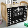 The Nightmare Before Christmas Cartoon Premium Quilt - Scary Smiling Jack Little Emotions Face Patterns Quilt Blanket 21