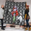 The Nightmare Before Christmas Cartoon Premium Quilt | Sewing Sally With Jack Skellington Thread Quilt Blanket 1