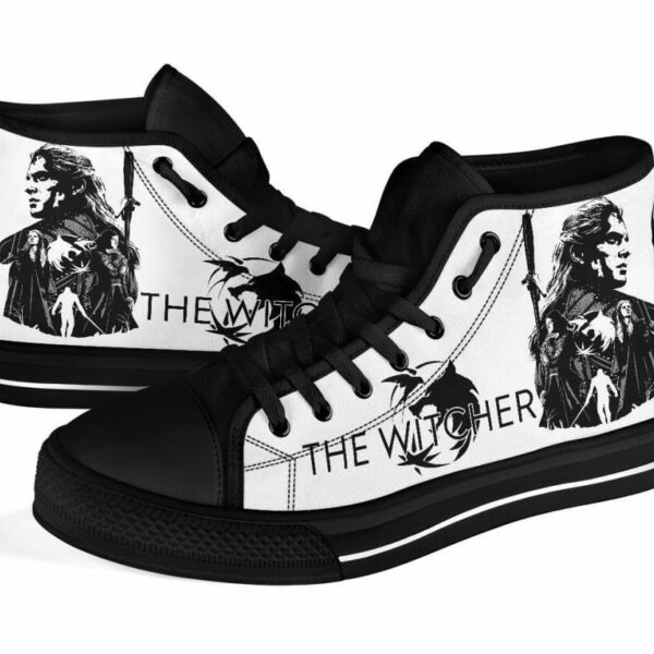 The Witcher Sneakers Movies High Top Shoes Fan Gift