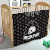 Time Kills Skeleton Head Patterns Sand Timer Premium Quilt Blanket 21