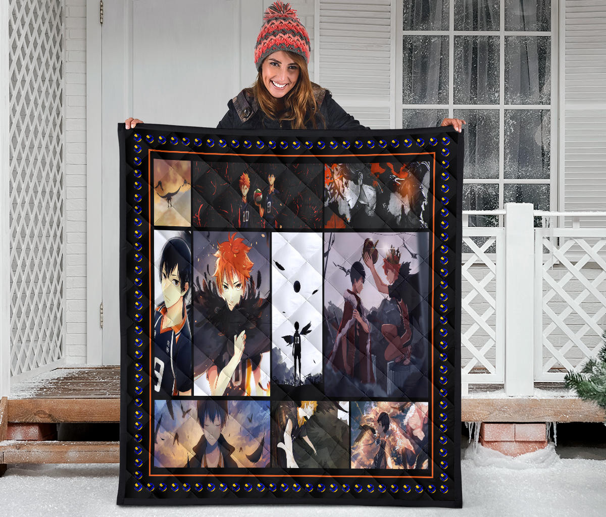 Tobio Kageyama And Shoyo Hinata Haikyuu Premium Quilt Blanket Anime Home  Decor Custom For Fans