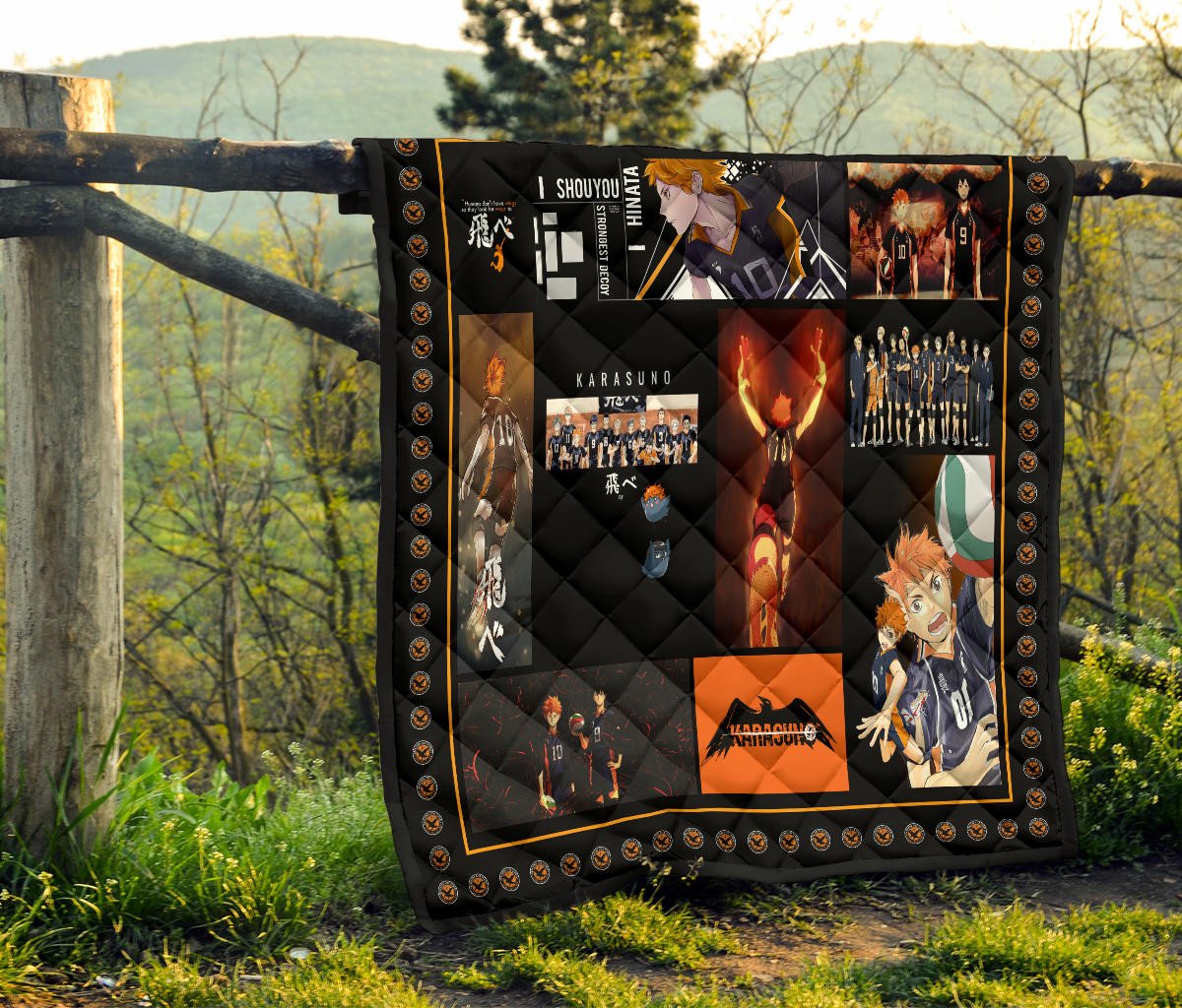 Tobio Kageyama And Shoyo Hinata Haikyuu Premium Quilt Blanket Anime Home  Decor Custom For Fans