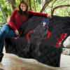 Tokyo Ghoul Anime Premium Quilt - Ayato Kirishima Standing Bloody Text Quilt Blanket 11