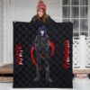 Tokyo Ghoul Anime Premium Quilt - Ayato Kirishima Standing Bloody Text Quilt Blanket 3