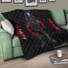 Tokyo Ghoul Anime Premium Quilt - Ayato Kirishima Standing Bloody Text Quilt Blanket 17