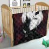 Tokyo Ghoul Anime Premium Quilt - Handsome King Ken Kaneki Black Diamond Crown Quilt Blanket 21