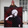 Tokyo Ghoul Anime Premium Quilt - Innocent Ken Kaneki Taking Off Mask Quilt Blanket 3