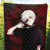Tokyo Ghoul Anime Premium Quilt - Innocent Ken Kaneki Taking Off Mask Quilt Blanket 5