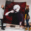 Tokyo Ghoul Anime Premium Quilt - Innocent Ken Kaneki Taking Off Mask Quilt Blanket 1