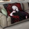 Tokyo Ghoul Anime Premium Quilt - Innocent Ken Kaneki Taking Off Mask Quilt Blanket 15