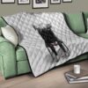 Tokyo Ghoul Anime Premium Quilt - Ken Kaneki Bloody Hand Sitting On Skull Chair Quilt Blanket 17