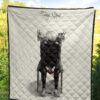 Tokyo Ghoul Anime Premium Quilt - Ken Kaneki Bloody Hand Sitting On Skull Chair Quilt Blanket 5