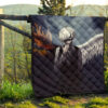 Tokyo Ghoul Anime Premium Quilt - Ken Kaneki Death Angel Flaming Black And White Wings Quilt Blanket 13