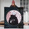 Tokyo Ghoul Anime Premium Quilt - Ken Kaneki Looking Back Bloody Wall Quilt Blanket 3