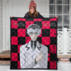 Tokyo Ghoul Anime Premium Quilt - Prince Ken Kaneki Wearing White Suit Quilt Blanket 3