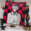 Tokyo Ghoul Anime Premium Quilt - Prince Ken Kaneki Wearing White Suit Quilt Blanket 1