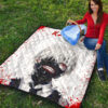 Tokyo Ghoul Anime Premium Quilt - Scary Ken Kaneki Watercolor Drawing Quilt Blanket 9