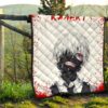 Tokyo Ghoul Anime Premium Quilt - Scary Ken Kaneki Watercolor Drawing Quilt Blanket 13