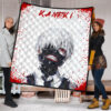 Tokyo Ghoul Anime Premium Quilt - Scary Ken Kaneki Watercolor Drawing Quilt Blanket 1