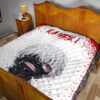 Tokyo Ghoul Anime Premium Quilt - Scary Ken Kaneki Watercolor Drawing Quilt Blanket 19