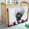 Tokyo Ghoul Anime Premium Quilt - Scary Ken Kaneki Watercolor Drawing Quilt Blanket 21
