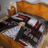 Tokyo Revengers Anime Cool Mikey Smiling Red And Grey Premium Quilt Blanket 17