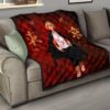 Tokyo Revengers Anime Cool Mikey Walking Red And Black Theme Premium Quilt Blanket 15