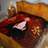 Tokyo Revengers Anime Cool Mikey Walking Red And Black Theme Premium Quilt Blanket 19