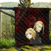 Tokyo Revengers Anime Mikey And Draken Face Black And Red Theme Premium Quilt Blanket 13